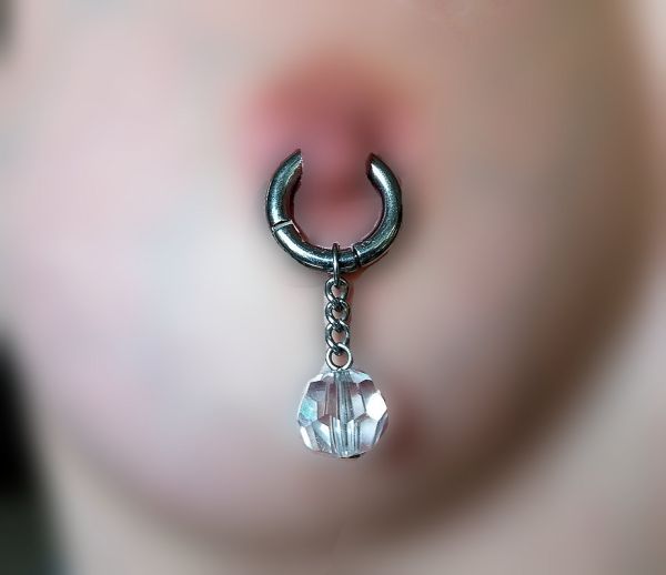 Crystal pendants for piercings